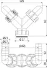 Alcadrain P148, sistema de conexión doble completo, con Vista previa de la imagen del producto 2