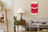 Dekor Leinwand Uhr Wandbilder 30x60 Foto Lippenstift Kuss Produktbild-Vorschau 3