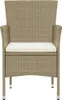 vidaXL Chaises de jardin 2 pcs. Poly rotin beige Voir les images du produit 2