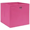 Aufbewahrungsboxen 10 Stk. Rosa 32x32x32 cm Stoff Produktbild-Vorschau 2