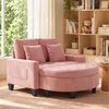 Sofá de 2 plazas con chaise longue BEALIFE, 130x72x87 cm. Vista previa de la imagen del producto 2