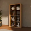 sweeek - Bücherregal Holzoptik 4 Ebenen 8 Stauräume - Produktbild-Vorschau 2