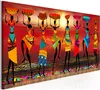 Italienischer Leinwand Leinwandbild - African Women Dancing Produktbild-Vorschau 2
