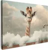 MuchoWow® - Leinwandbilder - Giraffe - Wilde Tiere - Bad - Produktbild-Vorschau 1
