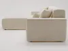 A beige sectional sofa is shown from a side angle against a white background. Produktbild-Vorschau