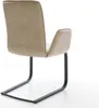 DELIFE Freischwinger Vinja-Flex Mikrofaser Beige Vintage Produktbild-Vorschau 5