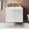 SONNI Einbau-Waschtischunterschrank Weiß 60x50x50cm Produktbild-Vorschau 1