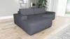 Ecksofa TOTI mit Schlaffunktion. Farbe: Dunkelgrau Produktbild-Vorschau 4