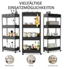Chariot HOMCOM, étagère de cuisine à 4 niveaux, chariot de Voir les images du produit 6
