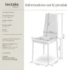 Lot de chaises avec surpiqûre - blanc, Lot de 4 Voir les images du produit 6