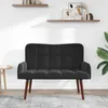 vidaXL 2-Sitzer Sofa Schwarz 115 x 61 x 87 cm Samt Produktbild-Vorschau 3