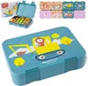Brotdose Kinder mit Fächern, BPA frei, Lunchbox, Bento box, Produktbild-Vorschau 1