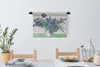 MuchoWow® Wandteppich Wandbehang Vase mit Schwertlilien - Produktbild-Vorschau 3