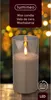 Lumineo LED Kerze Wachs Indoor smokey-grey 15 cm Produktbild-Vorschau 4