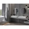 Mexen Loft lustro łazienkowe okragłe 70 cm, rama biała - Podgląd zdjęcia produktu 3