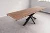 Baumkantentisch Akazie stonefarben 160 (260) x 90 cm Produktbild-Vorschau 3
