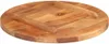 vidaXL Tischplatte Massivholz Akazie Rund 25-27 mm 50 cm Produktbild-Vorschau 2