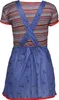 Halloween Doll Scary Dress Horror Costume Red Blue Pumpkin Anteprima dell’immagine prodotto 4