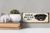 Holzschild Spruch 27x10cm holländisch Hier Waak ik Produktbild-Vorschau 5