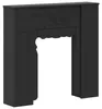 vidaXL Revêtement pour cheminée, noir, 93 x 20 x 89 cm, en Voir les images du produit 1