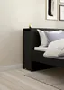 Tête de lit avec rangement pour lit 140x200 cm Noir mat Voir les images du produit 5
