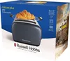 A toaster box with a croissant on top of the toaster. Voir les images du produit