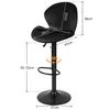 lot de 2 tabourets de bar pivotants avec dossier Velvet Voir les images du produit 2