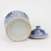 Fine Asianliving Chiński Wazon z Pokrywką Niebiesko Biała Podgląd zdjęcia produktu 8