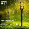 4 pièces Lampes solaires d'extérieur Flamme de jardin IP65 Voir les images du produit 7