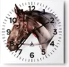 Wanduhr - Quadrat - Glasuhr - Pferd Abstraktion - 30x30cm - Produktbild-Vorschau 1