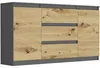 Komoda 140 cm zásuvky dveře skříňka FRAMIRE R-140-S3 Náhled obrázku produktu 1