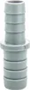 A close-up studio shot of a gray plastic hose connector. Produktbild-Vorschau