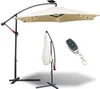 Parasol Jopassy avec éclairage LED Parasol déporté 350 cm - Voir les images du produit 10