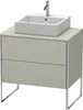 Waschtischunterbau XSQUARE 778x800x548mm taupe seidenmatt Produktbild-Vorschau 1