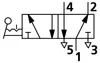 Riegler 5/2-Wegeventil, man. 90° Hebel bistabil G 1/2 Produktbild-Vorschau 3