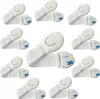 Detský bezpečnostný zámok zásuvka biela 10 kusov Náhľad obrázku produktu 1