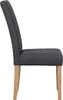 Side view of a single dining chair. Produktbild-Vorschau