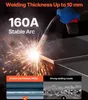 Svářečka VEVOR MIG, 160 A, synergická svářečka MIG, Náhled obrázku produktu 3