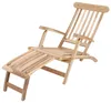 Deckchair LEON 3-fach verstellbar Natur Teak | Liegestuhl Produktbild-Vorschau 1