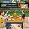 Set di mobili da giardino in polyrattan a 5 pezzi Outsunny Anteprima dell’immagine prodotto 5