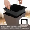 GOPLUS 2er Set Blumenkübel, Pflanzkübel aus Kunststoff mit Produktbild-Vorschau 3
