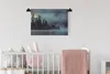 MuchoWow® Wandteppich Wandbehang Wald - Wasser - Nebel Produktbild-Vorschau 2