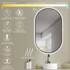 HOKO LED Ovalspiegel mit Metallrahmen 50x90 cm Anti-fog Produktbild-Vorschau 2