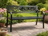 Aga Metall-Gartenbank 125x53x77 cm Produktbild-Vorschau 3