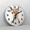 Wanduhr - Rund - Glasuhr - Damhirschkuh Grafiken Kinder - Produktbild-Vorschau 4