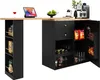 OKWISH Meuble Bar Pivotant 360° Avec 2 Tiroirs, Portes Voir les images du produit 10