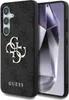 A black phone case with the Guess logo is shown next to a smartphone. Podgląd zdjęcia produktu