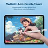 A hand is using a stylus pen on a tablet screen displaying an anime scene with a girl and cats. Produktbild-Vorschau