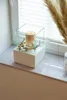 VIVANNO Windlicht Fiberglas CANDELITA Rechteckig, Weiß matt Produktbild-Vorschau 3