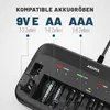 ABSINA Akkuladegerät für AA, AAA & 9V - Batterieladegerät Produktbild-Vorschau 2